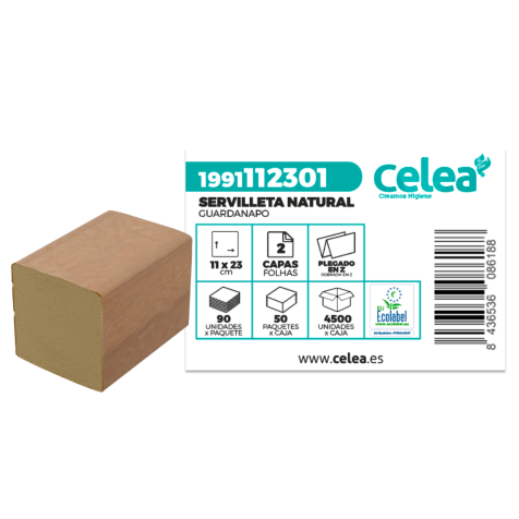 Servilleta Natural 11x23  2C P-90