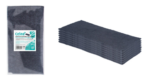 Bayeta Microfibra Multiusos Negro 40x38cm 250 gr/m2