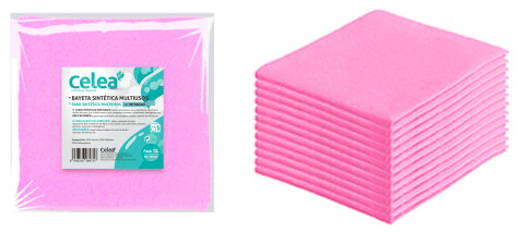 Bayeta Sintética Multiusos – Rosa Pack-12