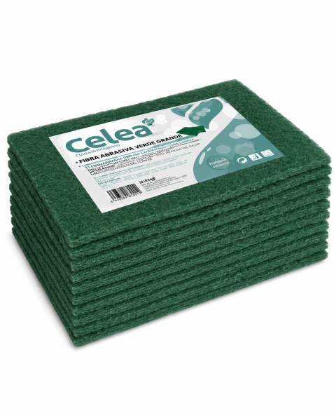Estropajo Fibra Verde  Pack-10