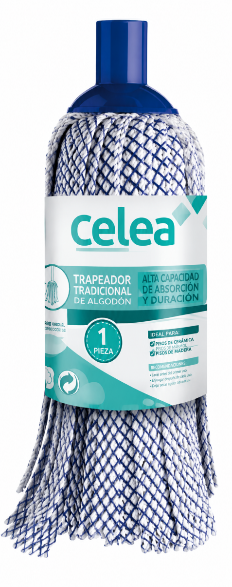 Fregona Tiras Cuadros Azules 130 g