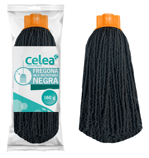 Fregona Hilos Microfibra Negra 160 g