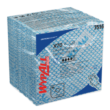 Paño WypAll® X70 Azul Plegado 1/4