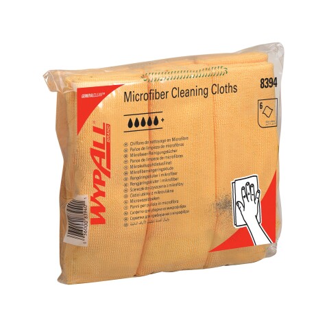 Paño WypAll® Microfibra 40x40 Amarilla