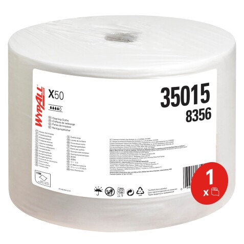 Paño WypAll® X50 Blanco Bobina