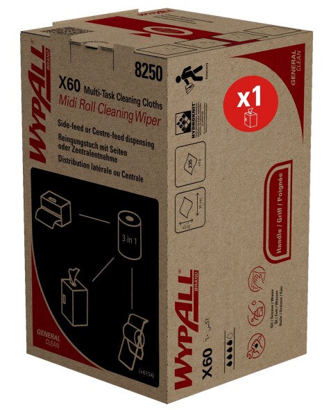 Paño WypAll® X60 Azul Midi Roll