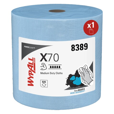 Paño WypAll® X70 Azul Bobina
