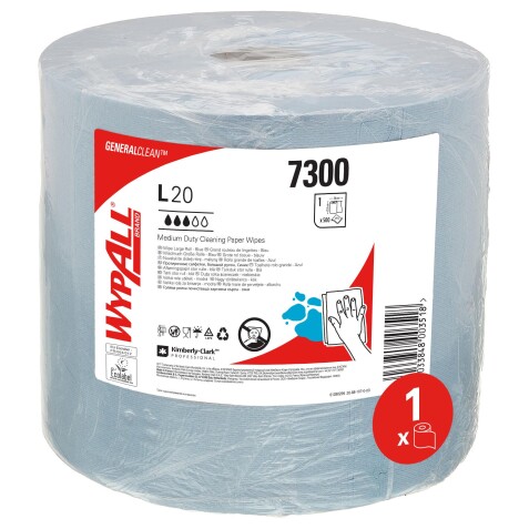 Paño WypAll® L20 Azul Bobina