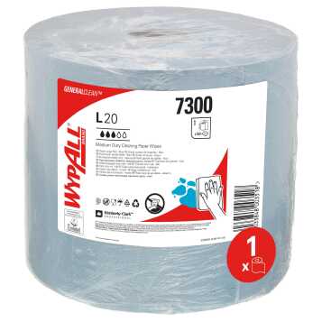 Paño WypAll® L20 Azul Bobina