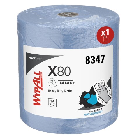 Paño WypAll® X80 Azul Bobina