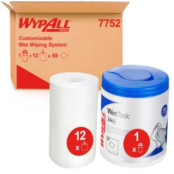 Paño Wettask™ DS Paños Blanco Bobina
