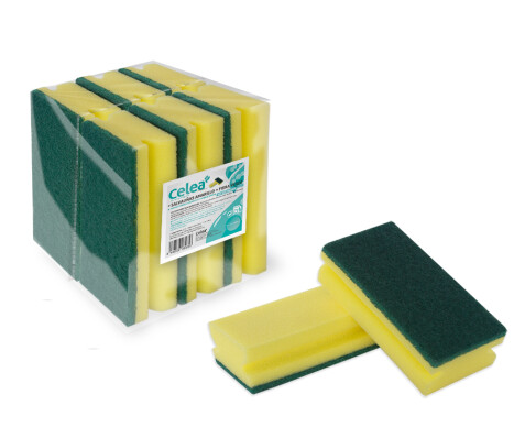Salvauñas Amarillo con Fibra Verde Pack-6 -FP